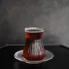 Verres à thé avec soucoupes - lot de 6 avec motif en Voir les images du produit 4