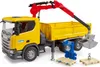 bruder ScaniaSuper 560R Baustellen-LKW Kran und 2 Paletten Produktbild-Vorschau 10