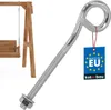 KOTARBAU® Schaukelhaken Schraubhaken M10 170 mm Verzinkter Produktbild-Vorschau 1