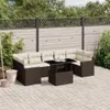 The Living Store 8-tlg. Garten-Sofagarnitur mit Kissen Produktbild-Vorschau 2