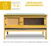 Hasenstall Kaninchenstall aus Holz mit aufklappbarem Dach, Produktbild-Vorschau 4