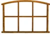 A rustic, antique-style window frame with six panes. Produktbild-Vorschau