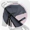 Close-up view of a stroller canopy, highlighting its adjustable feature. Anteprima dell’immagine prodotto