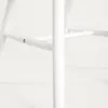 A close-up view of the white wooden base of a chair, showing the connection points between the legs and crossbars. Produktbild-Vorschau