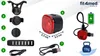 Kovová zadní lampa na kolo Smart USB Náhled obrázku produktu 4