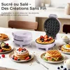 YASHE Mini gaufrier ABW59C, 550 W, plaque 10 cm, Voir les images du produit 7
