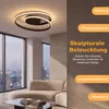 Smart LED Deckenleuchte Schwarz Ø50cm, Deckenlampe mit APP Produktbild-Vorschau 2