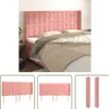 The Living Store Kopfteil mit Ohren Rosa 183x16x118/128 cm Produktbild-Vorschau 1