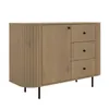 AX LIVING Commode Halay chene Cremona, 1 porte et 3 tiroirs Voir les images du produit 3