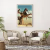 Gerahmtes Poster - Rahmen in heller Eiche - Sitzen Elefant Produktbild-Vorschau 6