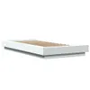 The Living Store Bettgestell Weiß 90x190 cm Holzwerkstoff Produktbild-Vorschau 3