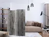 3-teiliger Einseitiger Vlies Paravent - Concrete Timber Produktbild-Vorschau 2