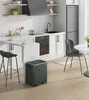 Koš na kuchyňský odpad ocelový 2 X 15 l, stupňovitý koš s Náhled obrázku produktu 9