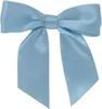 Satin-Schleife, blau, 8 cm, zum Aufkleben, 10 Stück Produktbild-Vorschau 1