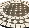 Mosaik Tisch Balkontisch Gartentisch rund Ø60xH70 cm Anthrazit /Grau Produktbild-Vorschau