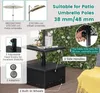 KOMFOTTEU stojan na slunečník s kolečky a stolní vaničkou, Náhled obrázku produktu 2
