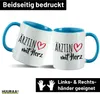 Huuraa Kaffeetasse Ärztin mit Herz 330ml Blau Keramik Produktbild-Vorschau 2