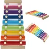 Cymbałki Drewniane Dla Dziecka Kolorowe Edukacyjne Podgląd zdjęcia produktu 2