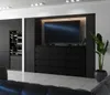A modern living room with a TV console and wine rack. Podgląd zdjęcia produktu
