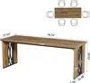 Tribesigns Schreibtisch Computertisch, 200 x 70 x 76 cm Produktbild-Vorschau 2
