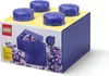 LEGO 40090800 LEGO STORAGE BRICK 4 GLITTER, viola Anteprima dell’immagine prodotto 4
