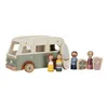 A wooden toy camper van with accessories and figures. Náhled obrázku produktu