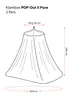 Travelnet moskytiéra POP-OUT II PURE - Obvod 1250x V240cm - Náhled obrázku produktu 8
