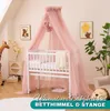 Alavya Home Baldacchino in tulle (poliestere) con pompon - Anteprima dell’immagine prodotto 2