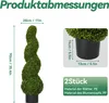 UISEBRT Zestaw 2 sztucznych bukszpanów spiralnych 90 cm w Podgląd zdjęcia produktu 2
