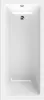 A top-down view of a white rectangular bathtub. Produktbild-Vorschau