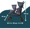Cochecito de paseo para bebé Bambisol Double Cane, color Vista previa de la imagen del producto 4