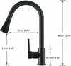 Küchenarmatur Edelstahlmaterial,Ausziehbar Wasserhahn,360° Produktbild-Vorschau 9