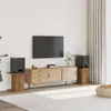 vidaXL Supporto per diffusori 2 pz. Rovere artigianale Anteprima dell’immagine prodotto 6