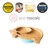 Eco Rascals Elefant Bambus Schüssel mit Saugnapf Blau Produktbild-Vorschau 3