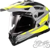 LS2 MX702 Pioneer II Namib Motocross Helm, grau Produktbild-Vorschau 2
