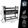 ALL Premium Reifenregal 110x100x40cm schwarz – stabiles Produktbild-Vorschau 6