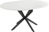 tavolo da pranzo allungabile Vicco Loyd Bianco/nero 120 x Anteprima dell’immagine prodotto 1