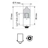 Philips H6W 12V 6W BAX9s WhiteVision Ultra 2St. Produktbild-Vorschau 3