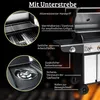 Gasgrill 3+1 Brenner mit Deckel DELO [Inkl. Handschuhe] Produktbild-Vorschau 4