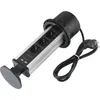 A pop-up power strip with multiple outlets and USB ports, shown extended from its housing. Produktbild-Vorschau