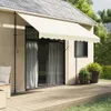 vidaXL Marquise rétractable Crème 300x150 cm Tissu et acier Voir les images du produit 2