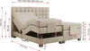 A diagram showing the dimensions of an adjustable bed. Produktbild-Vorschau
