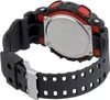 Close-up view of the back of a G-Shock watch, showing the metal case back and part of the black and red strap. Náhľad obrázku produktu