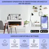 Klarstein Smart Dekoratívny krb s LED plameňmi, elektrický Náhľad obrázku produktu 6