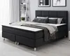 Boxspringbett Rotterdam 140x200 cm Webstoff Schwarz Produktbild-Vorschau 1
