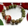 Armband Armschmuck aus Rhyolith Rot-Jaspis Perlen 925 Produktbild-Vorschau 3