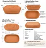 KERAZO 4,5 Liter Brotbackform mit Deckel und Getreidemuster Produktbild-Vorschau 7