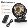 USB-Ventilator, 12000mAh wiederaufladbarer Tischventilator, Produktbild-Vorschau 2