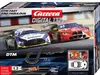 The image shows the packaging of a Carrera DTM Fast and Fabulous Digital 132 slot car racing set. Produktbild-Vorschau