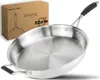 DIVORY Edelstahlpfanne 32cm – Ohne PTFE - unbeschichtete Produktbild-Vorschau 1